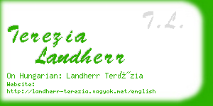 terezia landherr business card